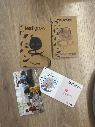 Hamaca Nuna Leaf Grow Blush + Barra Juguetes