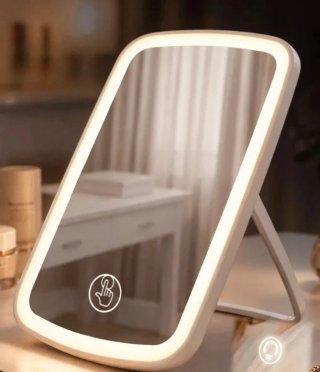 Espejo de tocador con luz LED