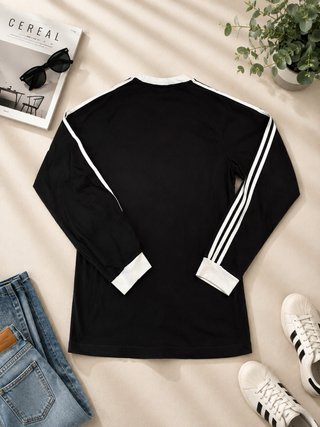 Camiseta Adidas Originals Manga Larga Negra