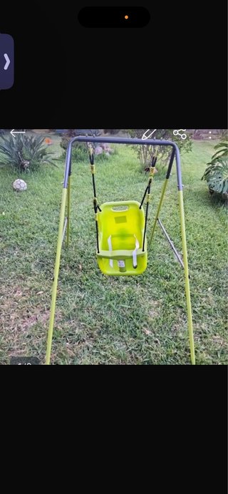 Columpio para bebé verde