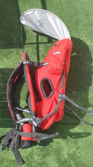 Mochila Portabebés Senderismo Roja
