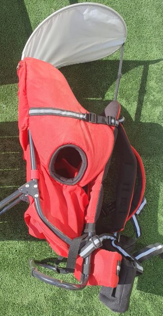 Mochila Portabebés Senderismo Roja