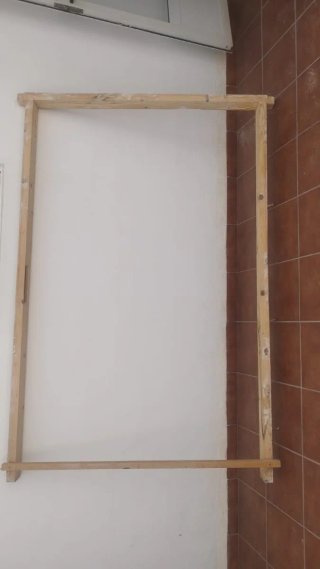 Puerta doble madera con cristales