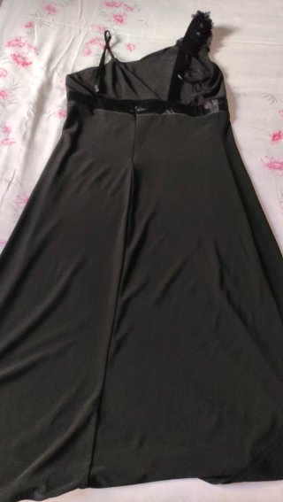 Abito nero monospalla taglia S