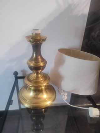 Lámpara Sobremesa Vintage Dorada