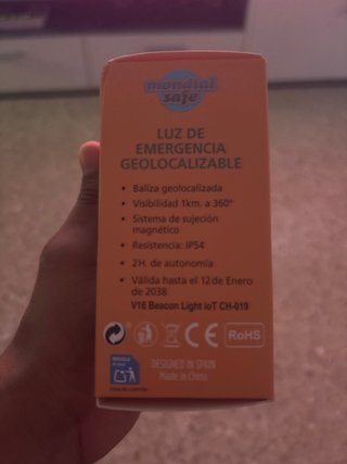 Baliza V16 DGT Conectada IoT