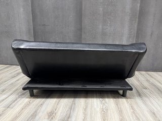 Sofá Cama Vintage Polipiel Negro