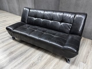 Sofá Cama Vintage Polipiel Negro