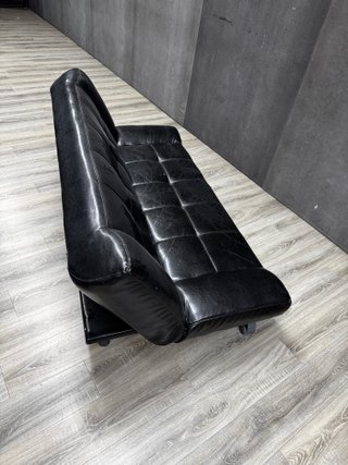 Sofá Cama Vintage Polipiel Negro