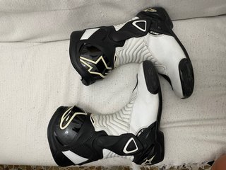 Botas Alpinestars S-MX6 Talla 46 Blancas/Negras