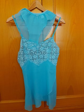 Conjunto Íntimo Novia Turquesa