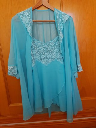 Conjunto Íntimo Novia Turquesa