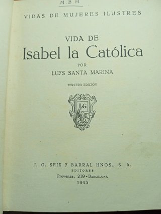 LIBRO ANTIGUO DE ISABEL LA CATÓLICA