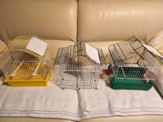 3 gabbie per uccelli