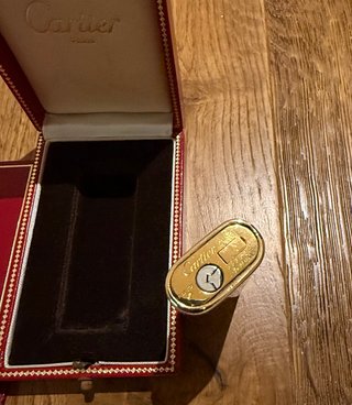 Cartier Accendino Acciaio e Oro Giallo 18k