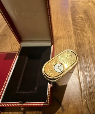 Cartier Accendino Acciaio e Oro Giallo 18k