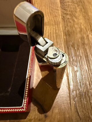 Cartier Accendino Acciaio e Oro Giallo 18k