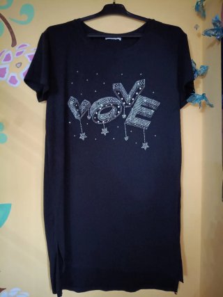 Vestido Verano Playa XL/XXL Negro