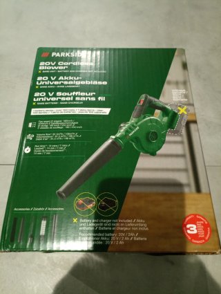 Parkside 20V Soffiatore a Batteria