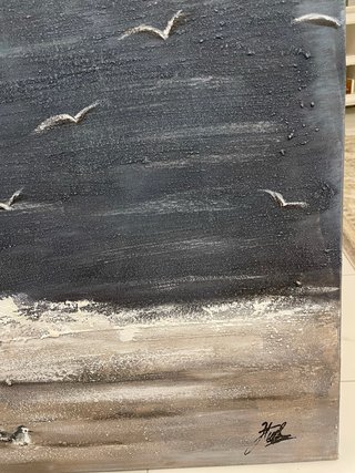 Cuadro Decorativo Playa Gaviotas 120x90