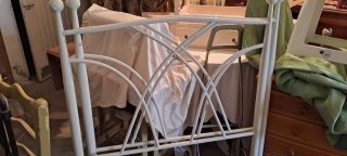 2 cabeceros cama hierro beis
