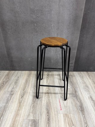 Taburete Madera y Metal