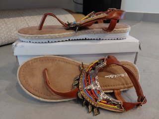 Sandalias planas hippies talla 40 sin estrenar