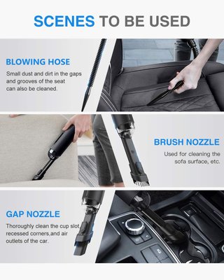 Aspirador Baseus A2 5000Pa Coche Portátil NUEVO