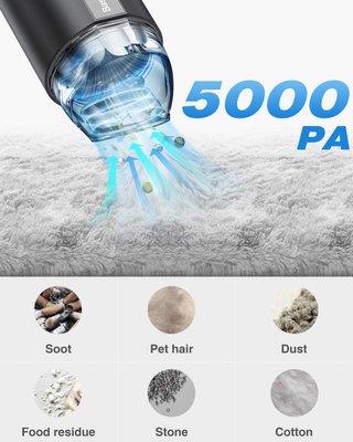 Aspirador Baseus A2 5000Pa Coche Portátil NUEVO