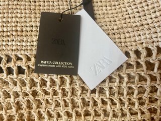 Bolso rafia Zara edición limitada