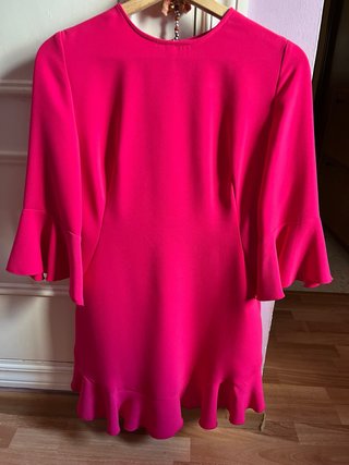 Vestido fiesta rosa fucsia mujer