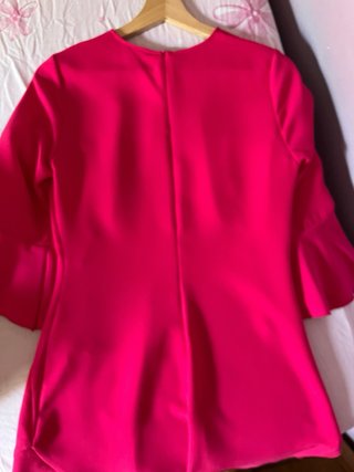 Vestido fiesta rosa fucsia mujer