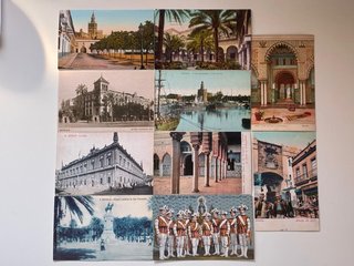 Lote 10 Postales Antiguas Sevilla