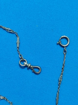 Leontina antigua cadena reloj bolsillo