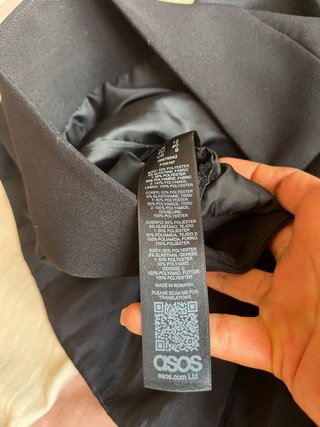 Top ASOS Negro Talla 40
