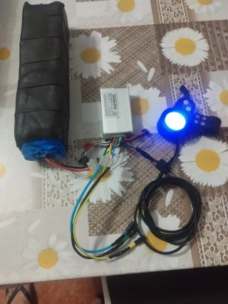 Batería,controlador, acelerador patinete eléctrico
