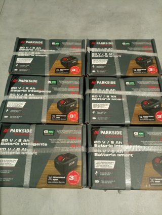 6x Parkside 20V/8Ah Batteria Intelligente