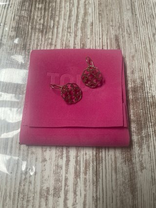 Pendientes Tous plata con baño de oro rosa 18k