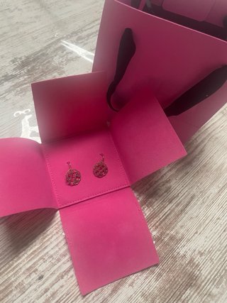 Pendientes Tous plata con baño de oro rosa 18k