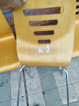 Lote 6 Sillas Madera y Metal