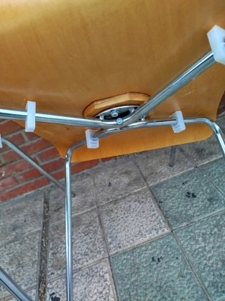 Lote 6 Sillas Madera y Metal