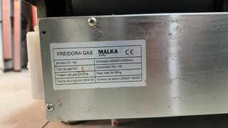 Freidora Industrial a Gas Doble 18L + 18L
