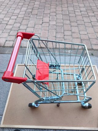 Carro de compras infantil metálico