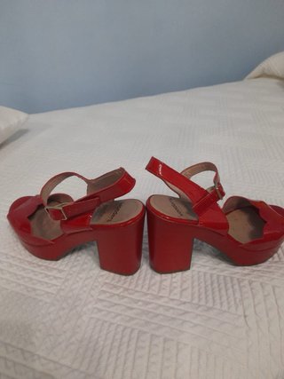 Zapatos sandalias mujer Wonders rojas