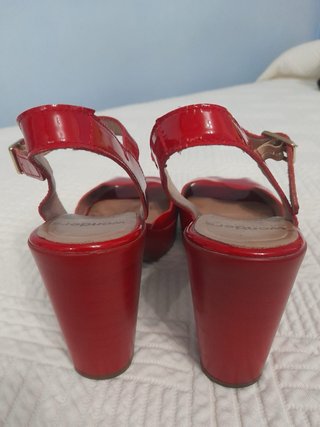 Zapatos sandalias mujer Wonders rojas