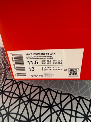 Nike Vomero 18 Gore-Tex Talla 45.5 Nuevas