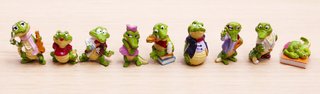 Set 9 Coccodritti sorpresine Kinder vintage