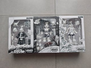 Pack 3 Figuras NECA Usagi Yojimbo Tortugas Ninja