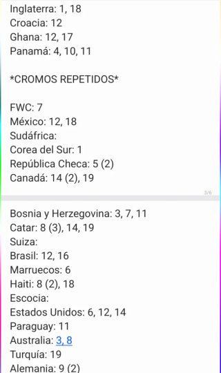 Cromos Panini Mundial 2026