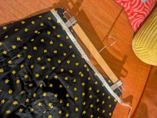 Falda larga estampada flores